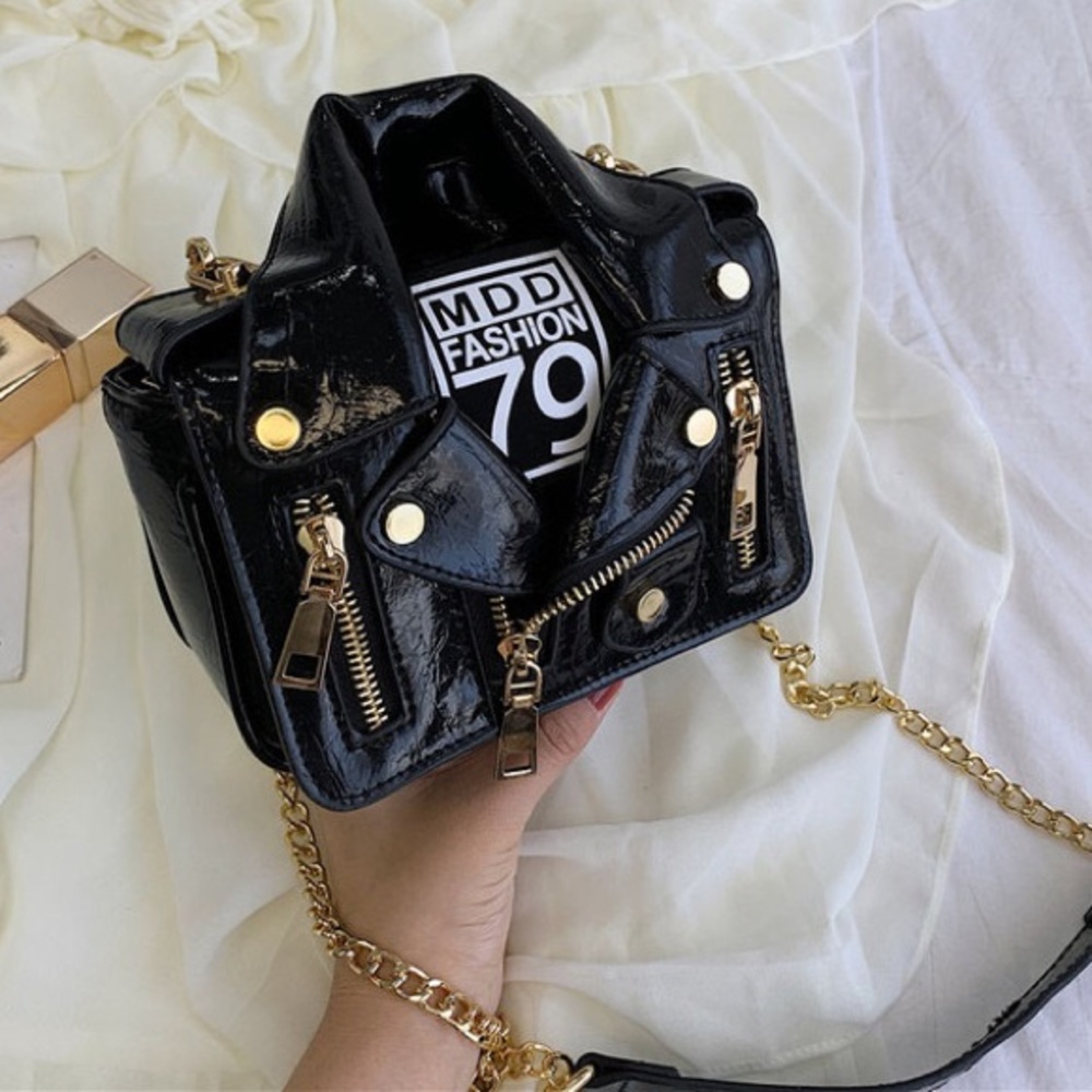 NEW * Mini Leather Jacket Bag *